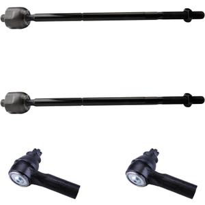 4pc Front Outer Tie Rod Ends and Front Inner Tie Rod End Kit ES800846 EV800911 for Ford Escape 2009-2012, Steering Tie Rod Ends for Mazda Tribute 2010-2011, for Mercury Mariner 2010-2011