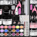 Morovan Acrylic Nail Kit - Acrylic Nail Powder Kit for Nails Set Professional Acrylic with Everything for Beginners Glitter Acrylic Nail Set DIY Nail Extension Starter Kit