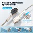 Rainshower Head with Handheld Spray, Retrofit Shower System with Solid Brass Connecter, High Pressure Shower Head with Adjustable Holder& Tub Spout, 60" Stainless Steel Hose, Brushed Nickel