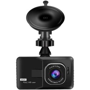 3-inch 1080p High-Definition Dashcam for Cars, 24 Hour Recording, 170 Large Wide-Angle,Super Night Vision, G-Sensor Parking Monitoring