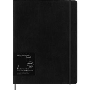 Moleskine Smart Notebook, Extra Large, Plain, Black, Soft Cover (7.5 x 10)