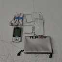 TENKER TENS Unit Muscle Stimulator, 24 Modes EMS Machine for Pain Relief Therapy/Pain Management, Rechargeable Electronic Pulse Massager with 2"x2" and 2"x4" Electrode Pads (Silver) (Sliver)