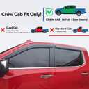 Window Visors Rain Guards for 2019-2026 Dodge Ram 1500 Crew Cab (New Body Style), Out-Channel Window Vent Wind Deflectors Visors Shades for 19-26 Ram 1500 Full-Size Cab