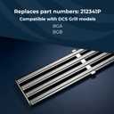 DCS Grill Grate 212341P for BGA and BGB DCS Grill Models - Stainless Steel Grill Grates OEM Replacement Part 212341P (21 x 2 x 4) for Even Heat Distribution