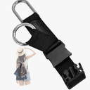 ZINZ Elastic Jacket Gripper Travel Strap with D-Ring Hooks and Buckle, Suitcase Straps Belts Travel Accessories, Makes Your Hands Free