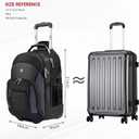 star cloud Rolling Backpack with Wheels, USB & Type-C Charging Port, 21x14x9 Water Resistant Wheeled Backpack, 17.3" Roller Laptop Backpack, Carry On Luggage for Business Travel College Work Bag