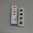 HDCRYSTALGIFTS Set 4 Blown Glass Tradition Hanukkah Dreidel Figurine Ornament 1.5'' Art Glass Classic Dreidel Paperweight Collectibles Jewish Hanukkah Gift