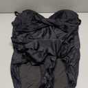 Smismivo Tummy Control Swimsuits for Women Slimming One Piece Bathing Suit Retro Ruched Push Up Vintage Padded Swimwear (3X-Large, Black)