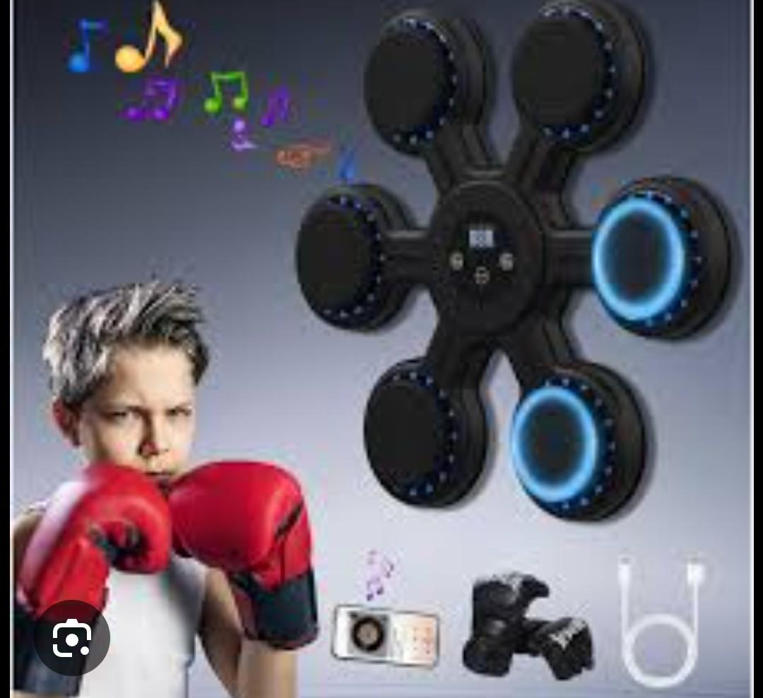 COMAYJOHN 2025 Music Boxing Machine for Kids,Smart Bluetooth Wall Mounted Punching Machine,with Gloves Workout Machine