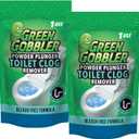 Green Gobbler POWDER PLUNGER Toilet Bowl Clog Remover - 2 Pack Net WT 16.5 oz