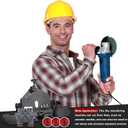 45 Degree Tile Chamfering Tool Kit Include a 45 Degree Angle Cutting Tool with Handle and Dust Removal Pipe, 3 Diamond Blades and a Pair of Work Gloves for 115 to 125mm Angle Grinders