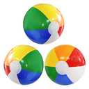 Lamnhin 16'' Beach Balls for Kids - 3 Pack Beach Ball Bulk Inflatable Pool Beach Balls Bulk Hawaiian Tropical Theme Party Decorations Favors Supplies