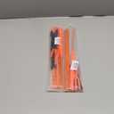 Bike Safety Flag with Pole 2 Sets, 6-Foot Adjustable Height Sturdy Fiberglass Tear-Resistant Waterproof Orange Safety Flag (Orange and Red)