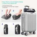 Travel Pillow Memory Foam Pillows, Camping Pillow-Compressible Medium Firm, Breathable Cover, Ideal Backpacking Hiking, Bed Pillows, Airplane and Car (Dark Grey, L) (L-23.6*15.7in)