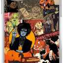 Halloween Spooky Phone Case for iPhone 14 Plus, Halloween Creepy Collage Cover for Teens Women Men, Soft TPU Shockproof Case for iPhone 14 Plus
