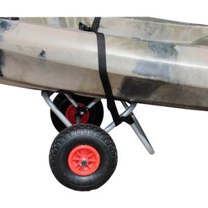 BKC UH-KC271 Two-Wheeled Cart for Kayaks, Stand Up Paddle Boards, Canoes - Easy Overland Transport at the Lake, Beach, or Reservoir