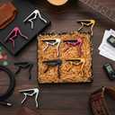 Yeshone 16 Pcs Guitar Clamp Capo Aluminum Metal Universal Electric Guitar Capo Clamp for Various Types Lightweight String Instrument(Red, Gold, White, Black)