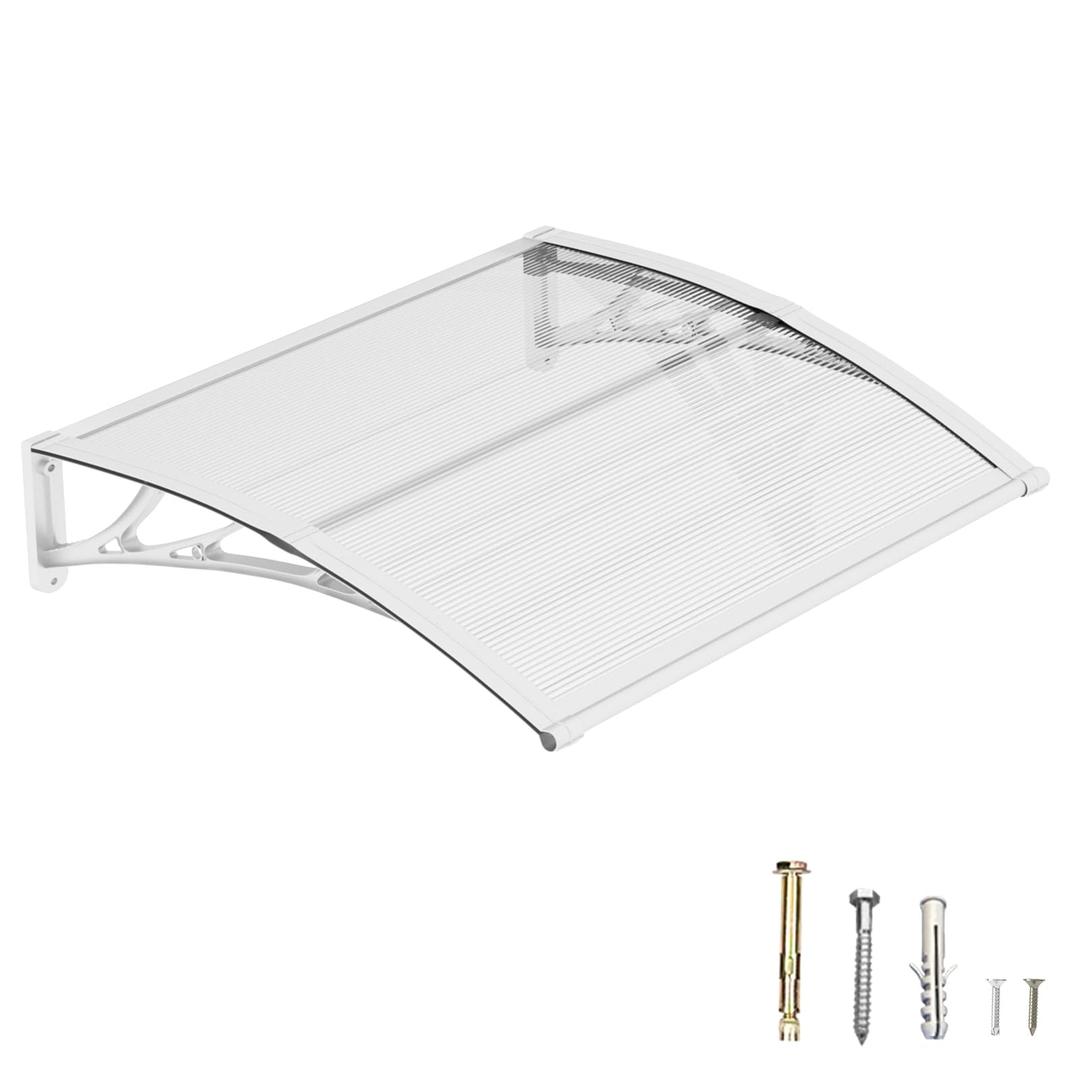 Awning for Door Entrance, 60x94 Inch Awnings for Patio, Durable Polycarbonate Window Awnings Exterior, UV Rain Snow Protection Canopy for House, Porch, Patio, Deck