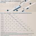 Consumest Corner Shower Caddy Tension Pole - Rustproof Shower Shelves with Towel Bar & Soap Holder, Adjustable Bath Organizer for Bathroom Storage, 27.6-108.3 inch, White