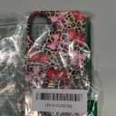 Case Compatible with for iPhone 17 6.3'', Cute Cherry Pink Bow Vintage Leopard Pattern Phone Case, Aesthetic Scratch Resistant Cover Shockproof 2 in 1 Silicone + Hard PC Design for Girls Women Men