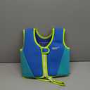 Toddler Swim Vest Kids Floaties Boys Girls Swim Float Jacket Buoyancy Swimwear (Small(1-2yrs/22-33lbs), Blue/Aqua)