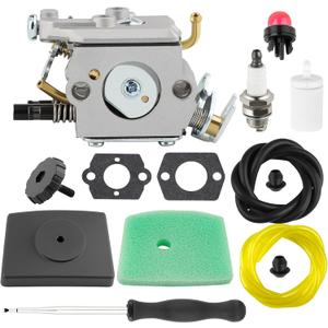 C1Q-EL24 Carburetor for Husqvarna 223L 123L 326LS 323L 322L 123C 223R 322C 322R 323C 325CX 325L 326RX 323P 325P Weed Eater Trimmer Parts 223L Air Filter Cover Kit