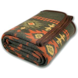 ACUSHLA Merino Wool Blanket - Warm Thick Washable Large Bed Couch Outdoor Camping Sleeping Throw Blanket All Seasons, Myers Green 79x63