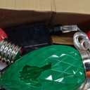 IDEAALS 10 Pack Jumbo Multicolor Solar C9 Christmas Lights OutdoorLED Solar Pathway Lights Waterproof, Strawberry Light Christmas Decorations Outdoor for Walkway Party Patio Garden Lawn Yard Decor