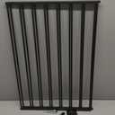 Adjustable Baby Safety Swing Gate, Hardware-Mounted Metal Gate for Stairs and Doorways, Secure Latch for Kids and Pets (Black, 24"-40.5" W x 28.75" H)