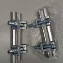 Hicarer 2 Pcs 1/2 Inch Pipe Repair Clamp with Single Bolt Stainless Steel Clamps Copper Pipe Repair Kit(Stylish,6 Inches Length)