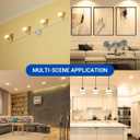 NUOVA GERMANY GU10 LED Light Bulbs Non-Dimmable, 2700K Soft White GU10 Bulb, 5W LED Bulbs with 100Flood Beam Lighting for Kitchen, Range Hood, Living Room, Bedroom, 6 Pack