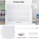 Felt Bulletin Board 48" x 36" Large Cork Board for Wall Push Pin Board for Office 12 Pack DIY Photo Picture Decorative Panels Squares Wall Tiles for Home, Light Grey