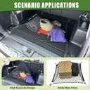 Trunk Cargo Net for 2010-2024 Toyota 4Runner 2 Row Model Only, Trunk Organizer Luggage Net Anti-Slip Rear Mesh Cargo Netting for 4 Runner SUV Accessories(Floor Style)