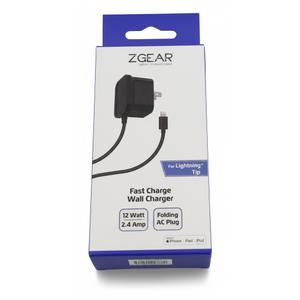 ZGEAR Fast Charge Wall Charger for Lighting Tip