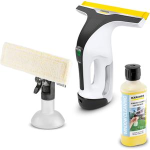 Krcher WV 6 Electric Window Vacuum Squeegee 11" - Cleans Showers, Mirrors, Glass, and Countertops - Electric Squeegee