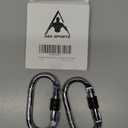 Oak-Sports Caribeener Clips,Climbing Carabiner(25kn=5600lbs),Heavy Duty Carabiner Clip,Multipurpose for Rigging, Ropes, Hammocks, Not Suitable for Pull-up Bars(2pack)