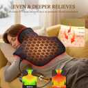 Far Infrared Heating Pad for Neck and Shoulders Dual Carbon Fiber 6X Deeper Heat for Fast Relief from Chronic Pain in Seniors 20% Heavier, 8 Heat Levels, 4H Auto Shut Off, Ideal for Winter