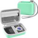 Leayjeen Waterproof Digital Camera Case Compatible with YISENCE/HICSHON/Trsunow/EUXOR/Yiffecal/ZNIARAKL10FT 30MP FHD 1080P Waterproof Camera,Fill Light Underwater Camera for Snorkeling- Green(Case)