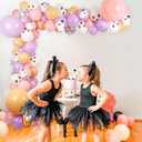 Halloween Balloon Arch Garland Kit Pink, 129pcs 18" 10" 5" Pink Purple Balloons with 3D Bat BOO Foil Balloons for Halloween Baby Shower Birthday Outdoor Indoor Decorations