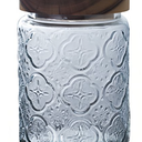 Large Cute Glass Storage Canister Holder With Lid Airtight, Glass Storage Containers, For Sugar, Coffee Storage-B-700ml