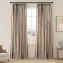 Topfinel Linen 100% Blackout Pinch Pleated Curtains 2 Panels 102 Inch Long, 40"W x 102"L