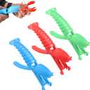 3pcs Crawfish Peeler Tools, Plastic Crayfish Shucker Tail Remover Sheller Tool & Shrimp Prawn Peeler Seafood Shelling Device Useful Accessories for Kitchen Restaurant (Red, Blue, Green)