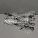 MIXXIDEA18 Inch Ground Anchors Screw in Folding Ring Spiral Metal Ground Stakes Dog Tie Out Stake Spiraling Anchor Trampoline Anchors for Tent (black-8pk)