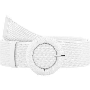 Straw Woven Elastic Belt for Women, Boho Braided Raffia Waist Belt, Stretch Rattan Belt for Summer Dresses