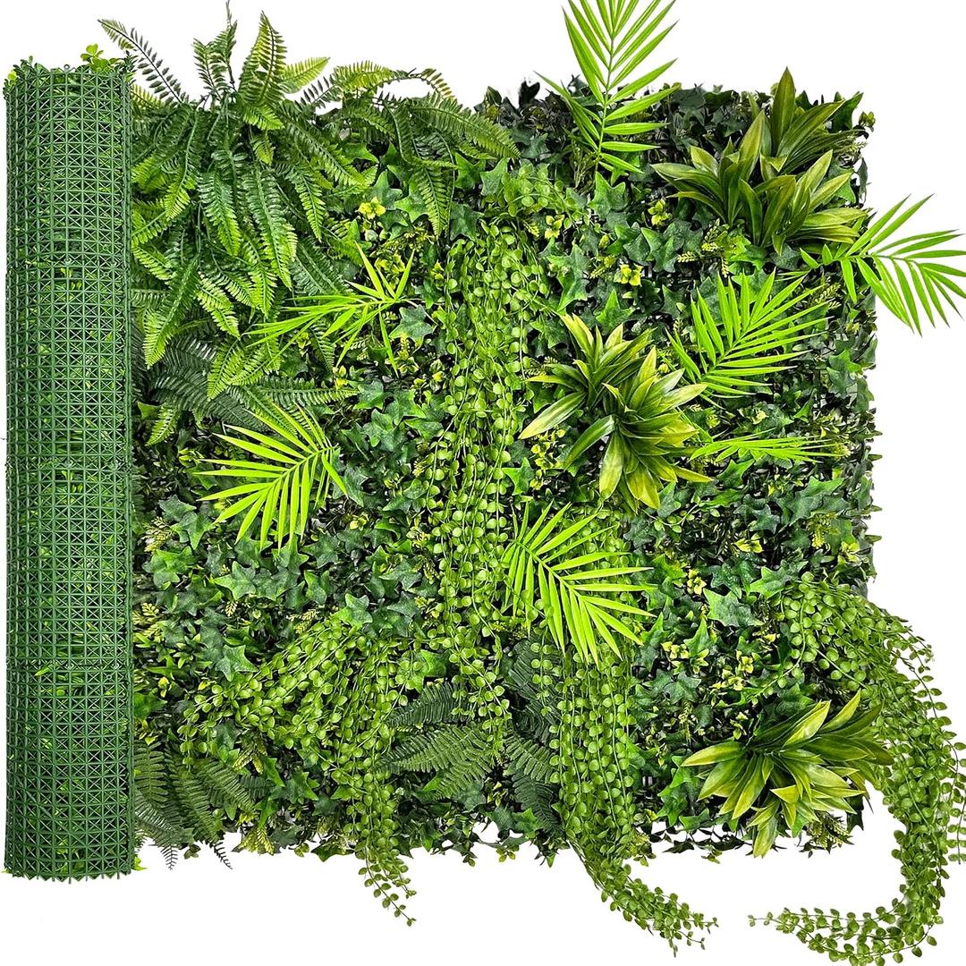 ODTORY Artificial 3D Fake Plant Roll: 40"x120" (33.5 sqft) Grass Wall