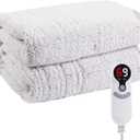 Electric Heated Blanket Full Size 72"84" with 9 Heating Levels & 1-10Hs Auto OffDouble Sided Plush Sherpa, Energy Efficient, Machine Washable, for Couch & Bed, Light Gradient Purple