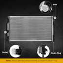 DWVO Radiator Compatible with 2007-2012 Dodge Caliber 2007-2016 Jeep Patriot Compass 2008-2014 Avenger 2007-2010 Chrysler Sebring 2011-2014 Chrysler 200 2.0L 2.4L 2.7L 3.6L V6 L4