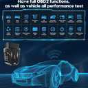 OBD2 Scanner Reader Bluetooth Wireless Auto Diagnostic Scan Tool for iOS & Android for Performance Test Bluetooth 5.4 Car Check Engine Car Code Reader, Clear Error Code Live Data Reset Exclusive APP
