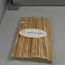 IA Crafts Bamboo Sticks, Bamboo Straws, Bamboo Stakes Craft Supplies, for Crafts and DIY, Natural Bamboo Color, 7.87” Long and 0.28"-0.32" in Diameter