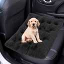 Small Dog & Cat Bed, Washable Warm Winter Fluffy Heated Calming Dog Crate Bed for Small Size Pets, Supportive Plush Crate Pad for Dogs (18 * 12", Dark Grey)